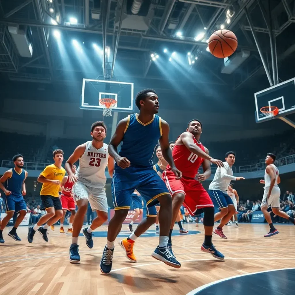 Caitlin Clark competing in a basketball game