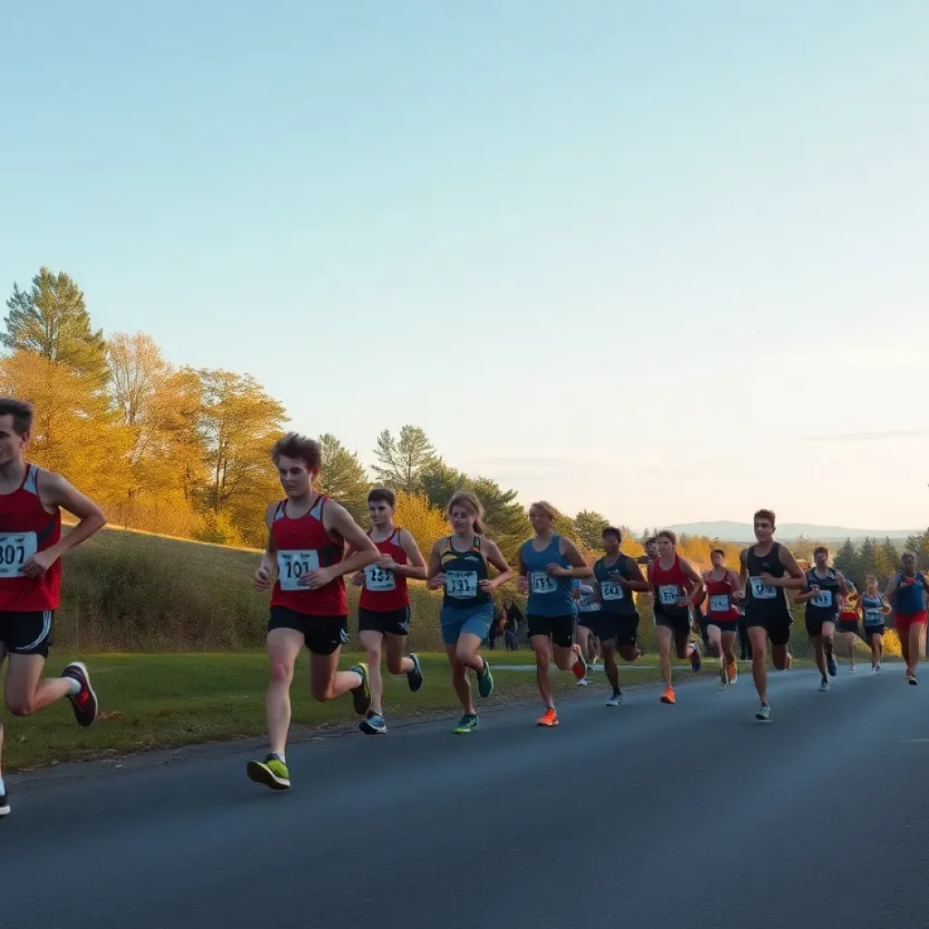 Cross country runners at Central Wyoming College