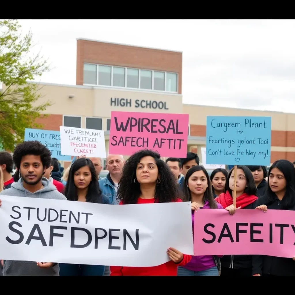 Community members advocating for safety awareness around high school traditions
