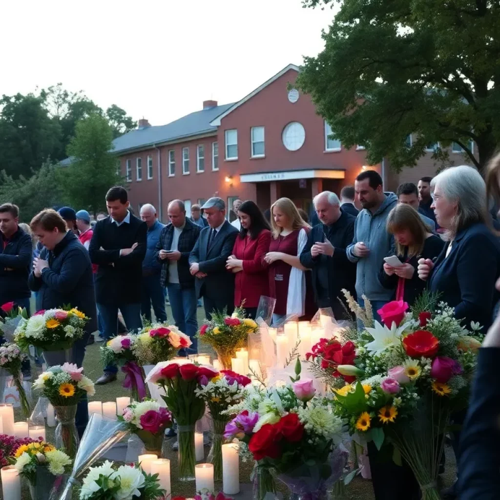 Community gathering in remembrance of Dylan Taylor