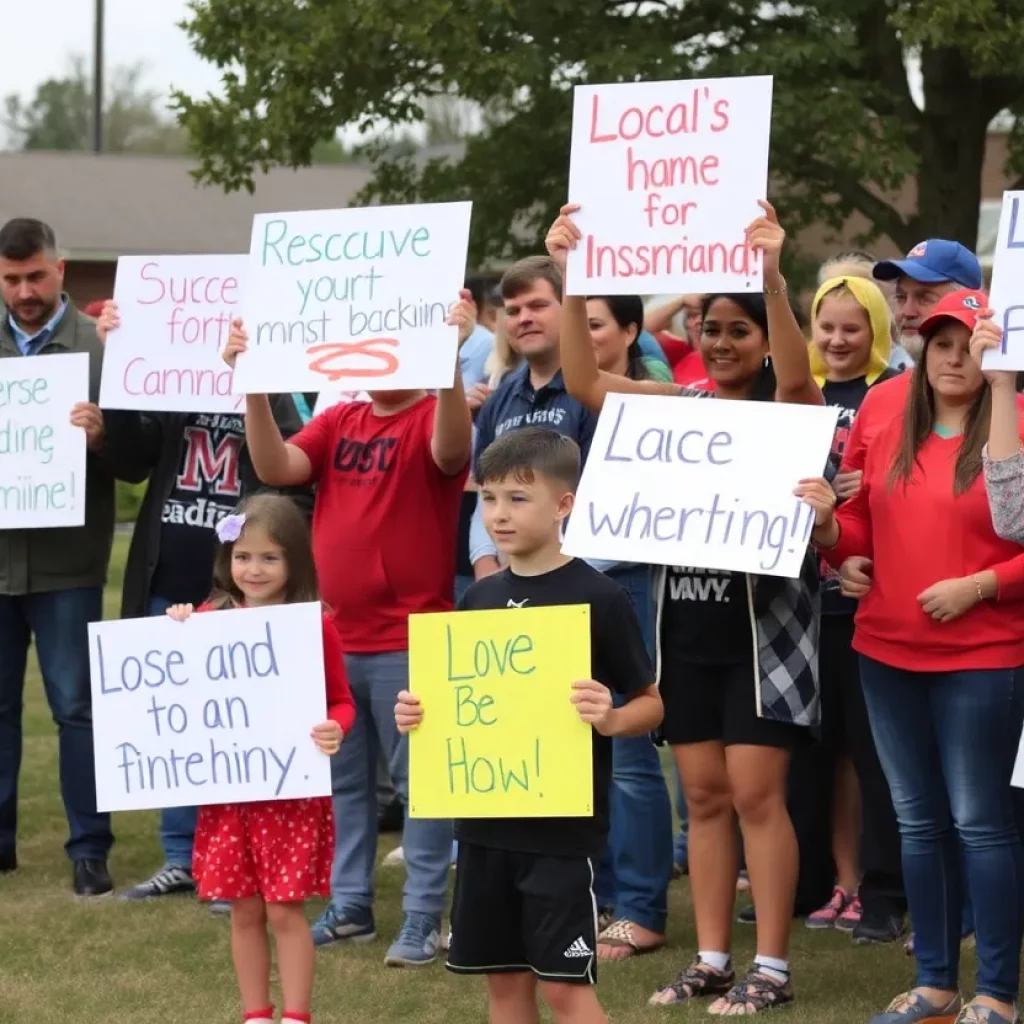Community support during recovery of football player