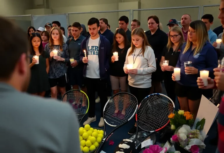 Vigil held for a teen tennis star in Manhattan Beach