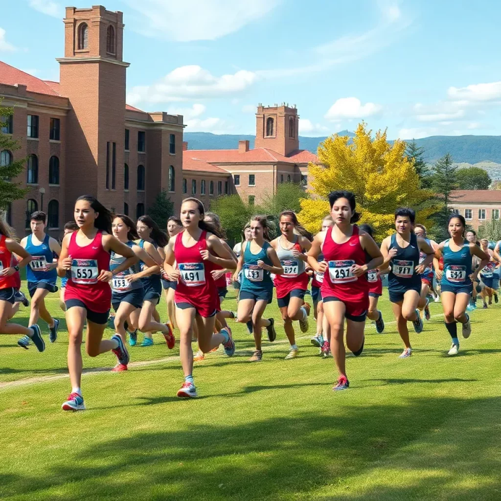Participants in the 50th Annual Cross Country Race at Misericordia University.