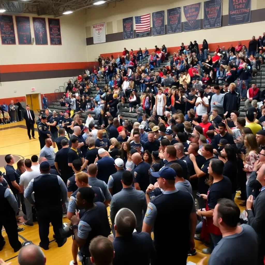 Crowd at Eden Prairie basketball tournament