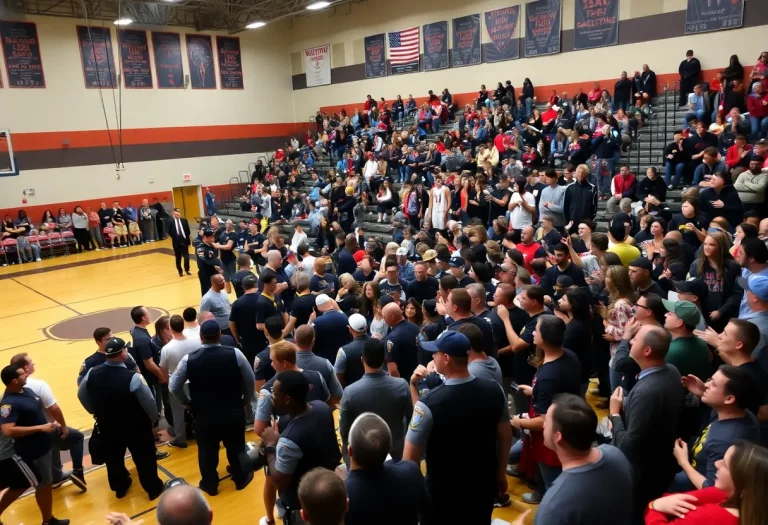 Crowd at Eden Prairie basketball tournament