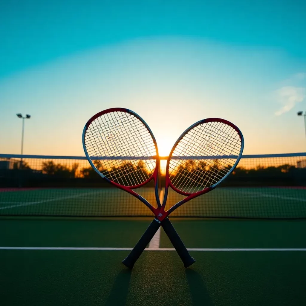 A tennis court symbolizing the legacy of coaching excellence.