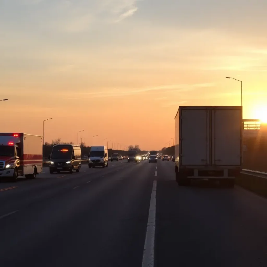 Scene of the tragic collision on U.S. 169 in Greeley, Kansas