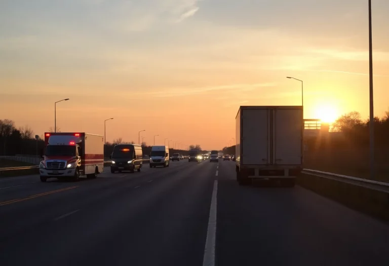 Scene of the tragic collision on U.S. 169 in Greeley, Kansas