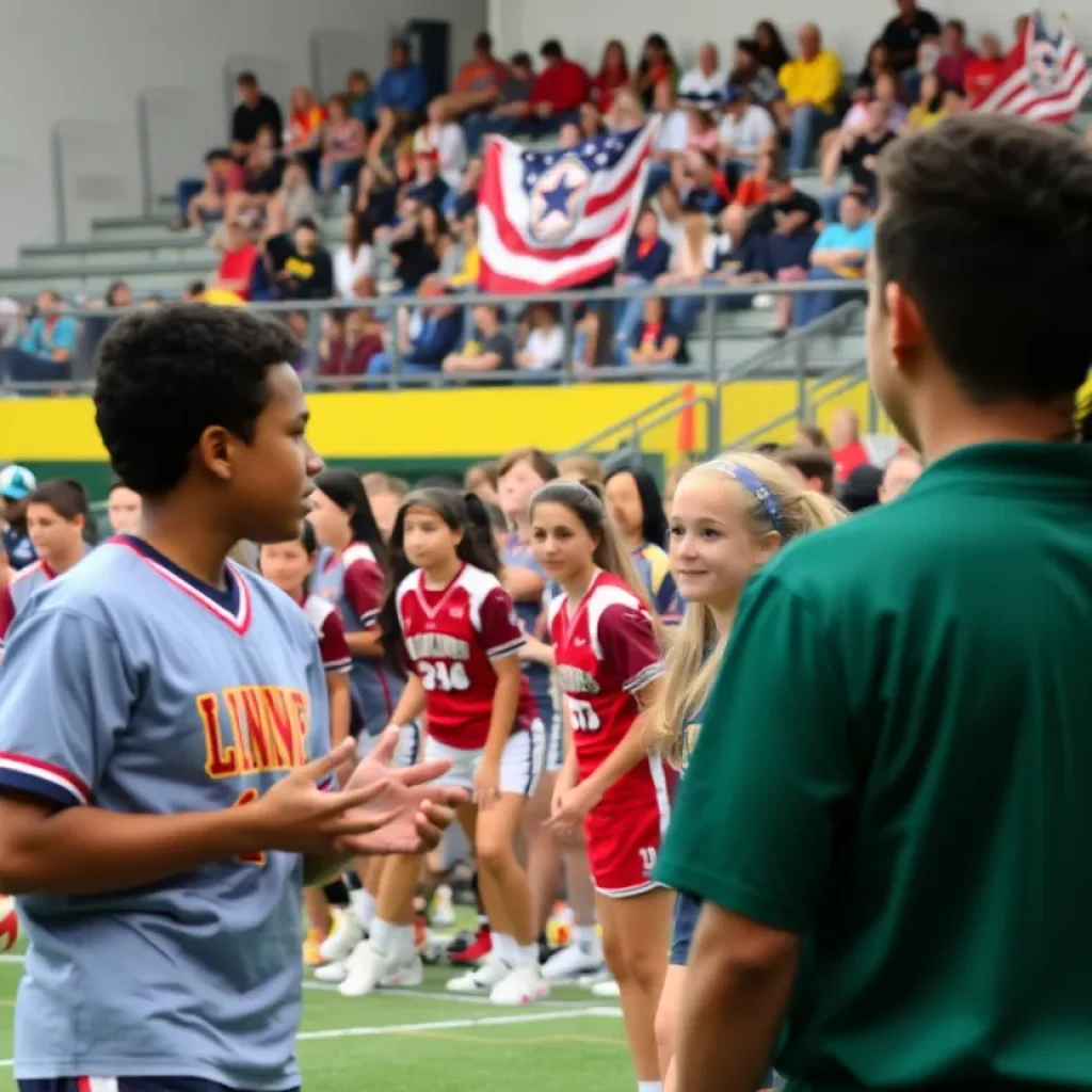 High school sports teams in action in Harrisonburg.