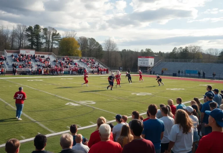 Community supporting Hatton High School football team during practice