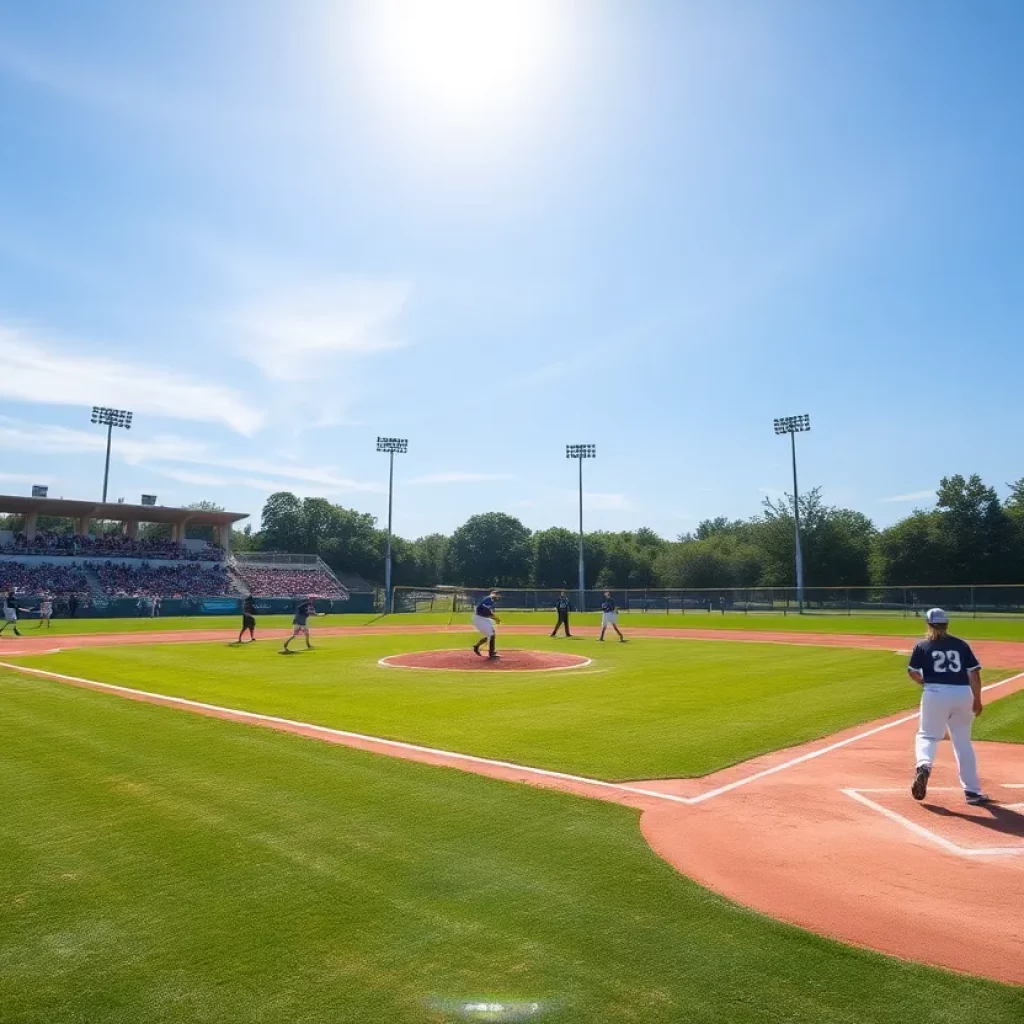 Helena softball team celebrating their championship win on the field