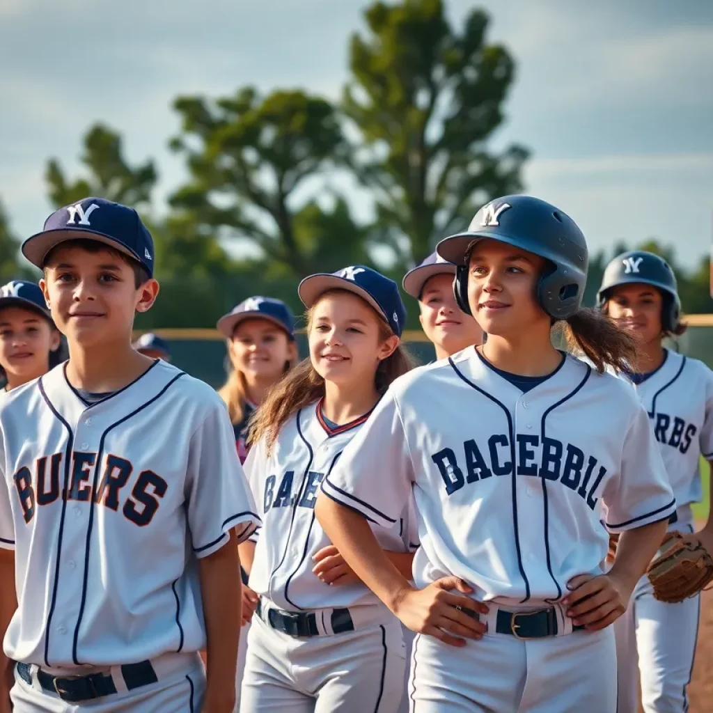 Exciting high school baseball game showcasing young talented players