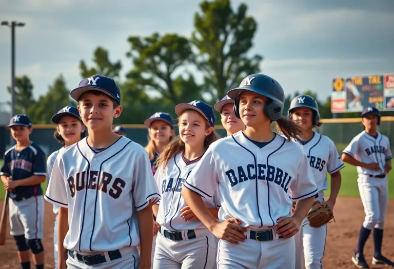 Exciting high school baseball game showcasing young talented players