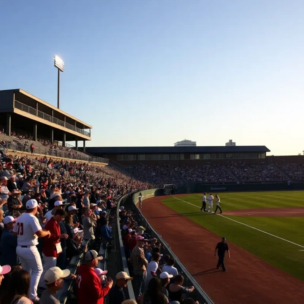 High school baseball players in Phoenix preparing for a game