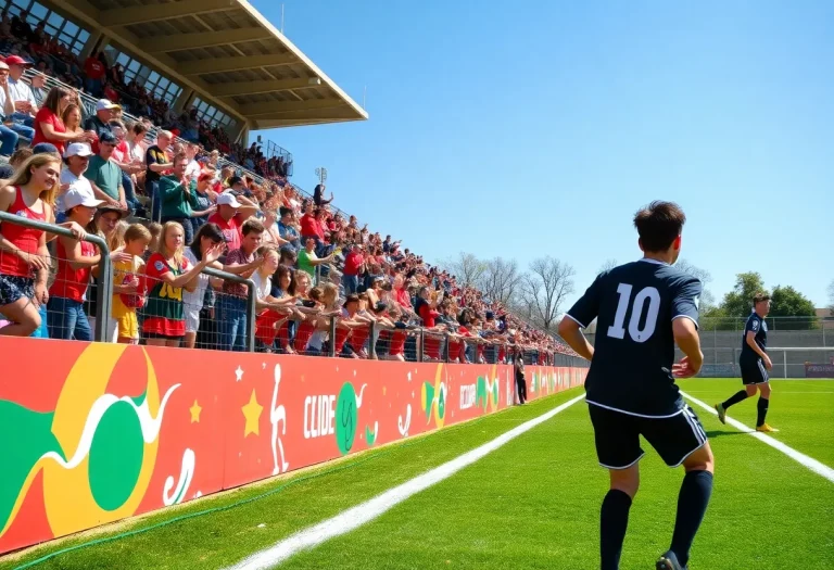 Players competing in a high school soccer playoff match
