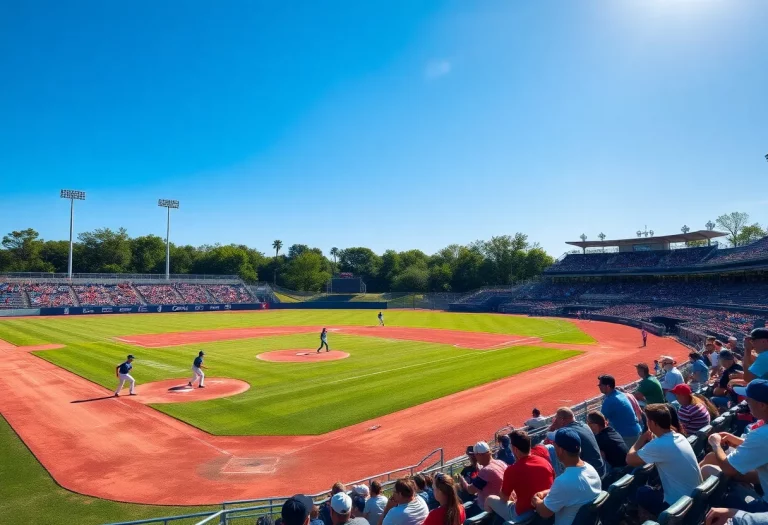 High school baseball players competing during a championship game.