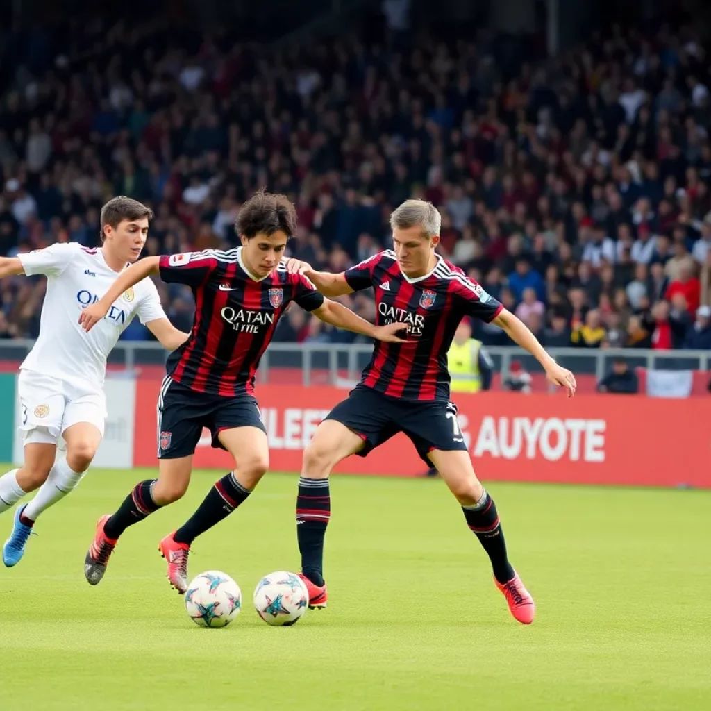 Kelly Walsh soccer players competing during the Casper Cup