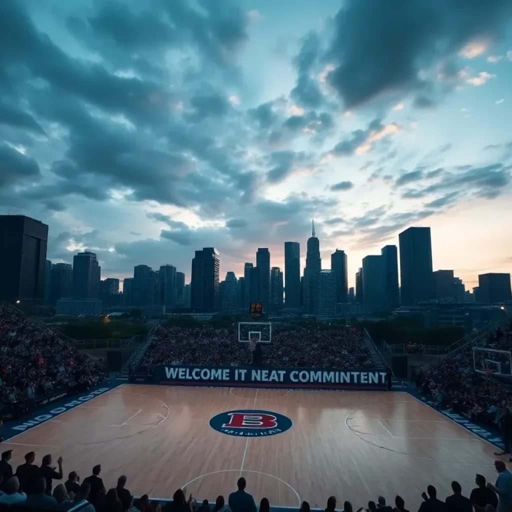 Kentucky basketball fans celebrating a new player commitment