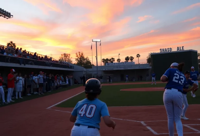 High school baseball and softball games in Los Angeles