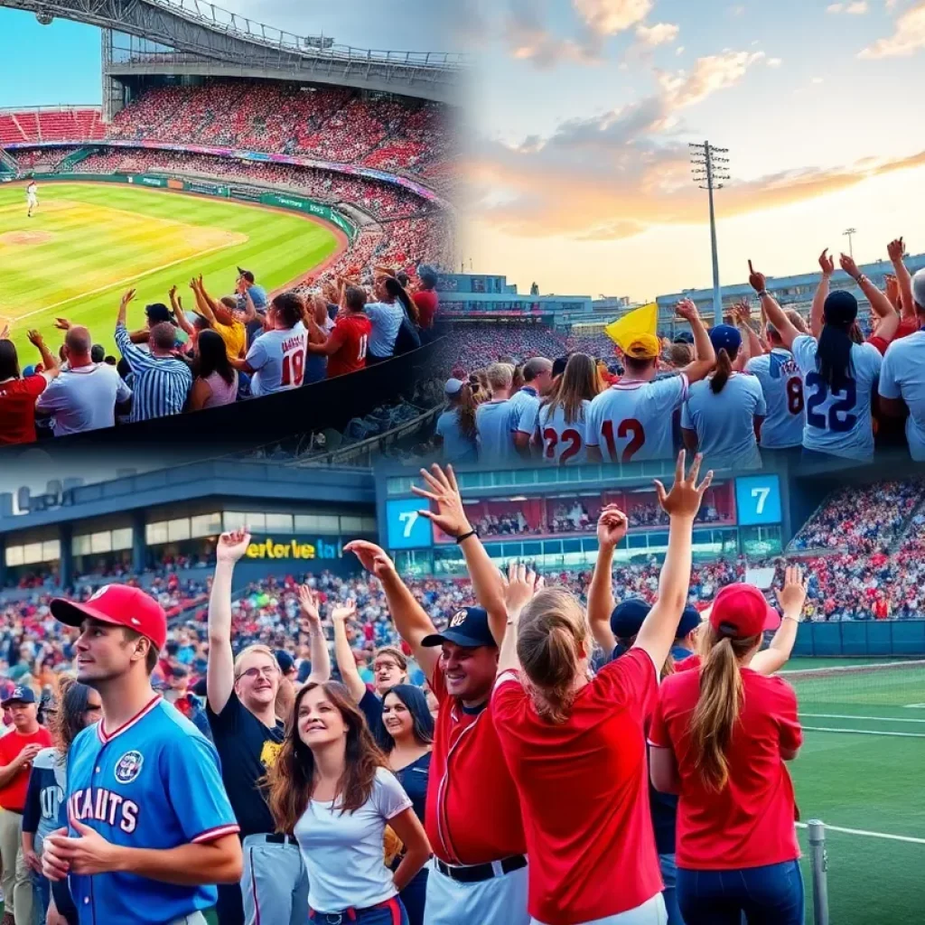 A collage of sports events in Lexington featuring baseball, soccer, and tennis.