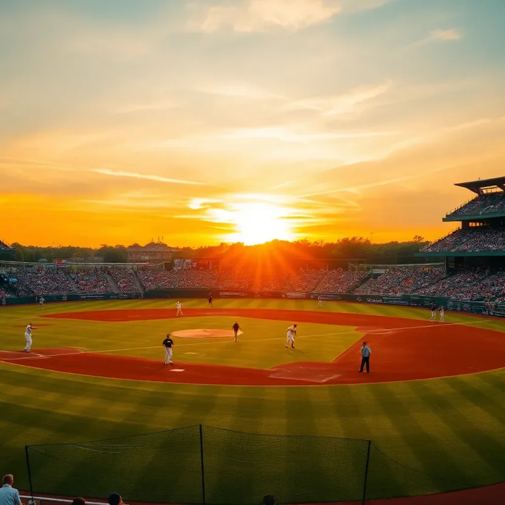 Millard North baseball team celebrating a victory in the tournament.