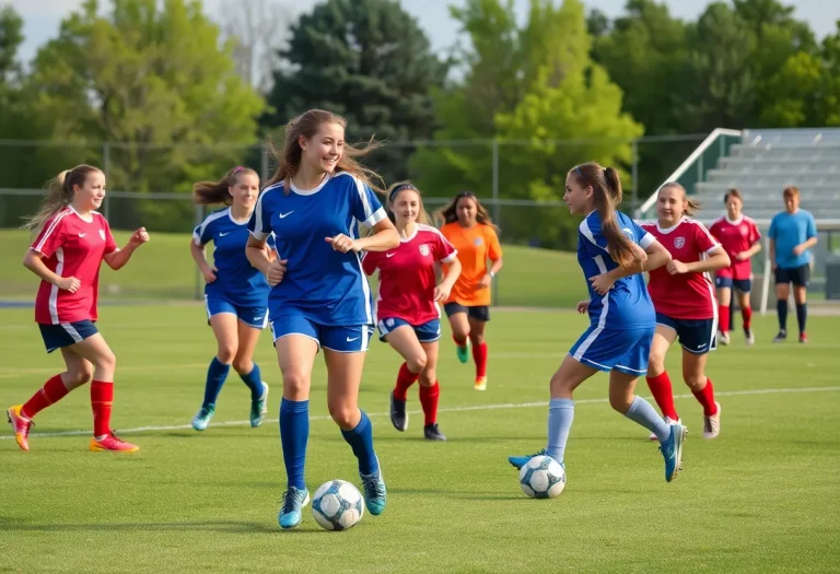 Girls soccer match between Millington High School and LakeVille Memorial High School
