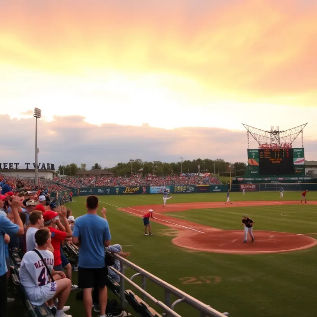 High school baseball tournament at Vester Wilson Field