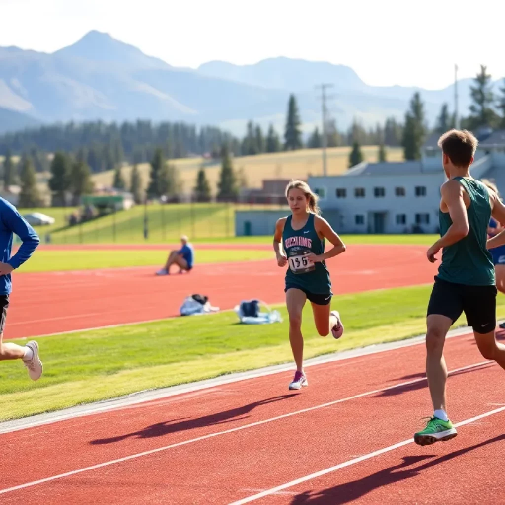 Athletes preparing for track and field championships in Montana