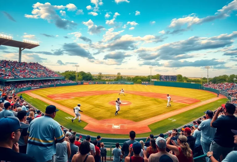 Exciting scene from Nebraska high school baseball championship game.