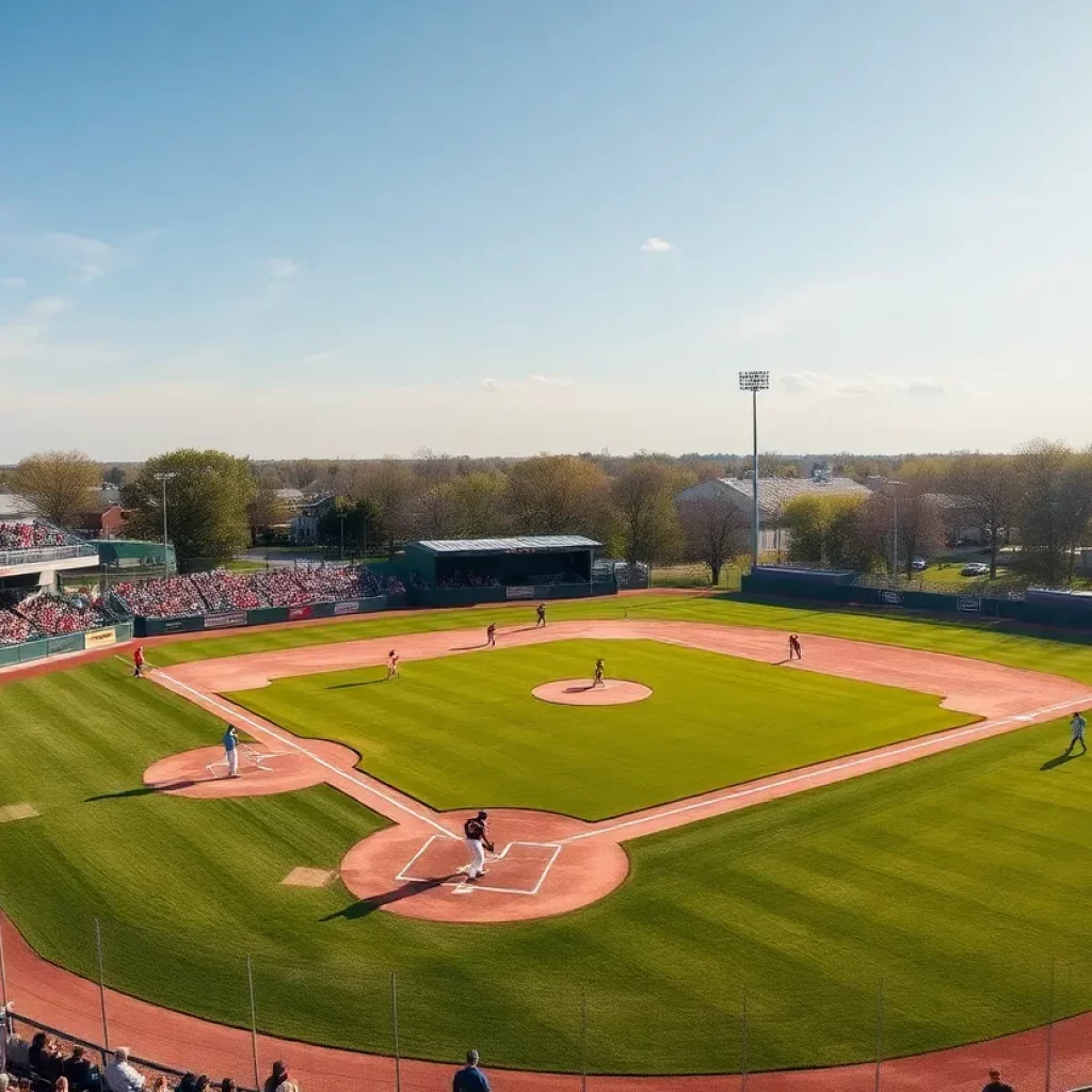 Exciting moment during a high school baseball game in Nebraska.