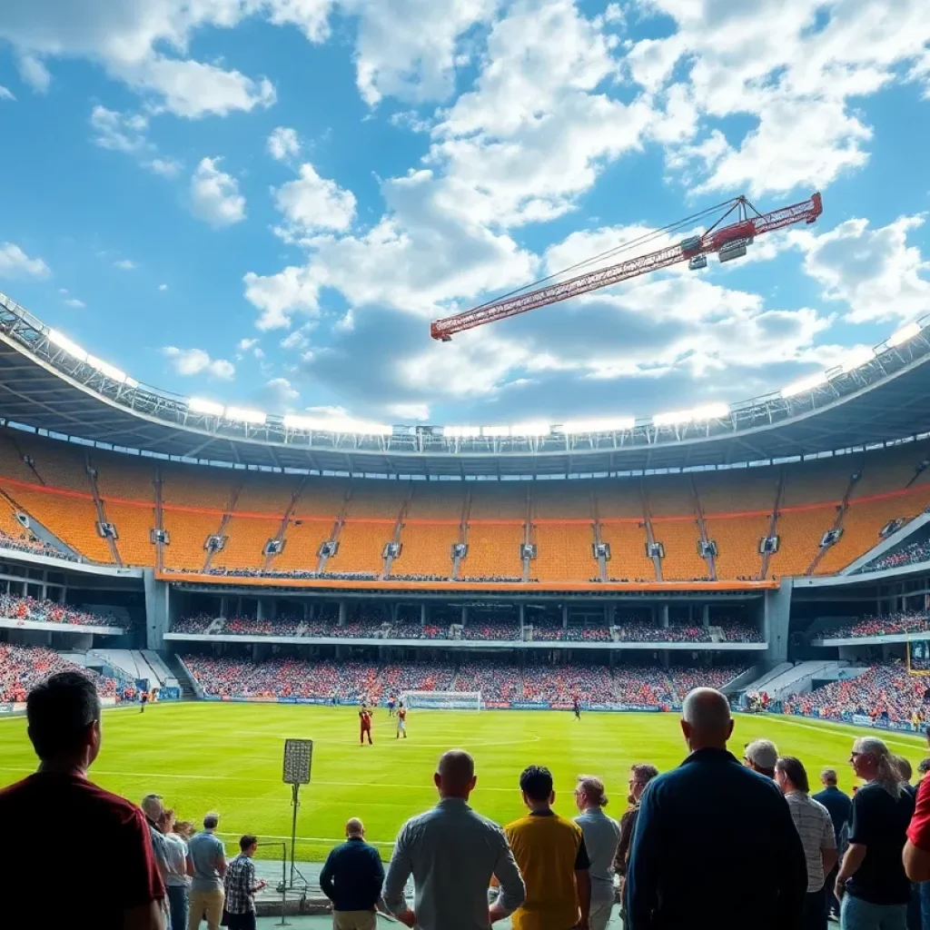 Rendering of the new football stadium at Byron Nelson High School