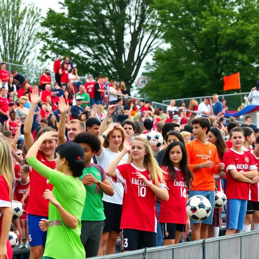 High school soccer teams competing in Oklahoma City