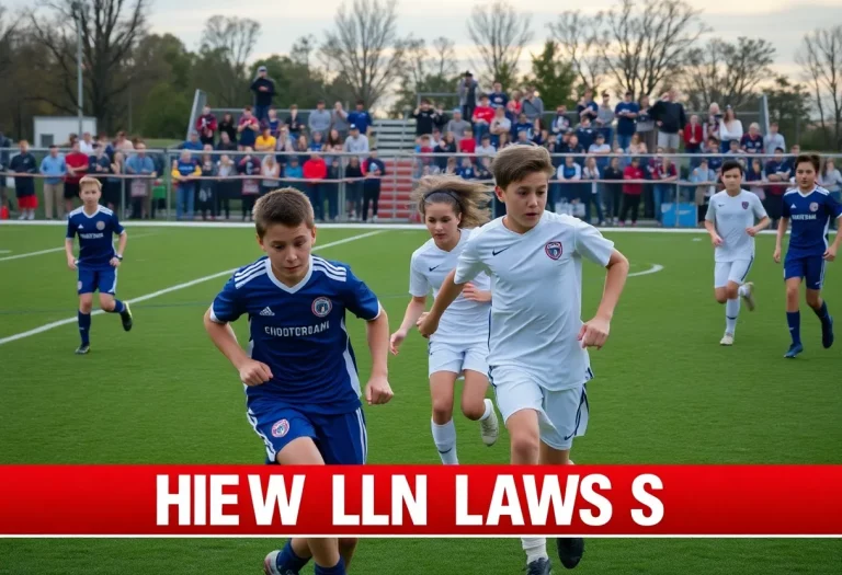 Players competing in the Oklahoma high school soccer playoffs.