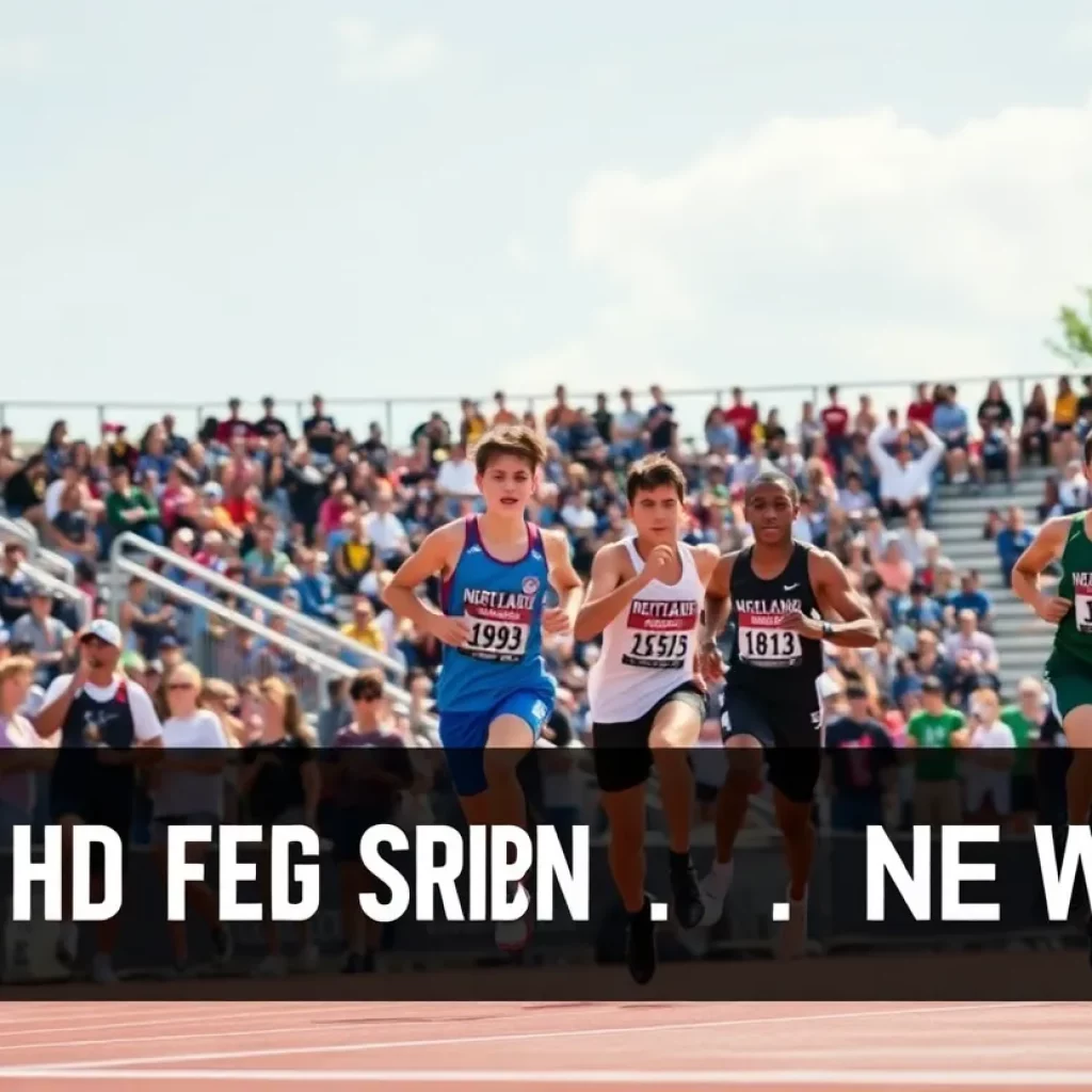 Athletes competing at the California State Track and Field Championships in San Diego