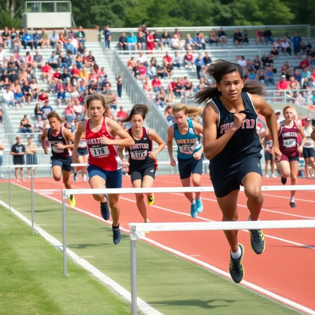 Athletes competing in Stark County high school track and field events