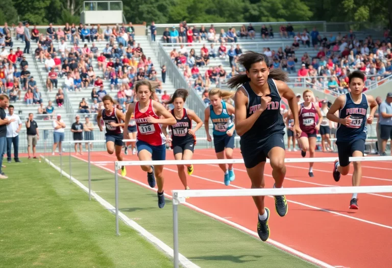 Athletes competing in Stark County high school track and field events