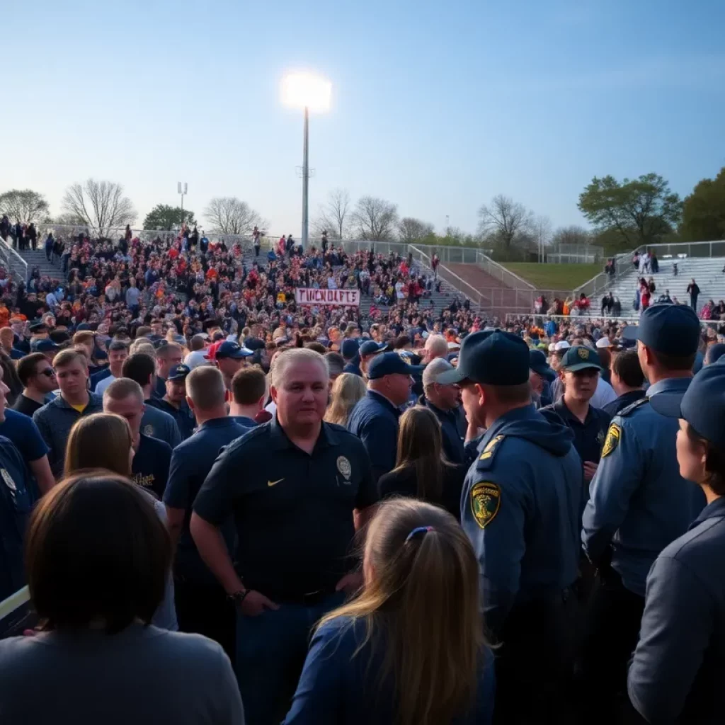 Crowd at Susquehanna Township Football Spring Fling
