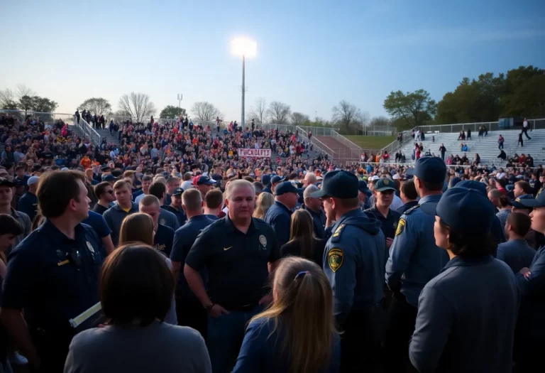 Crowd at Susquehanna Township Football Spring Fling