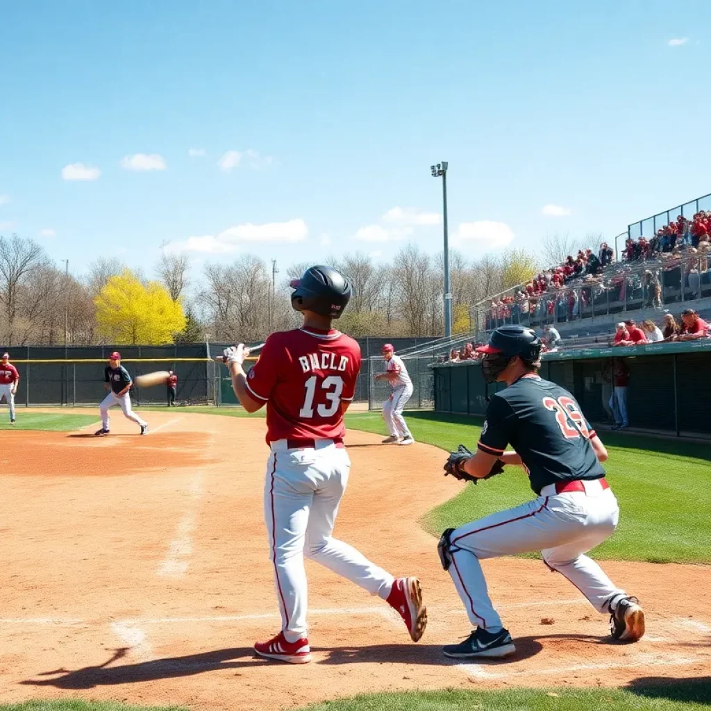 High school baseball players competing in Tennessee sectionals