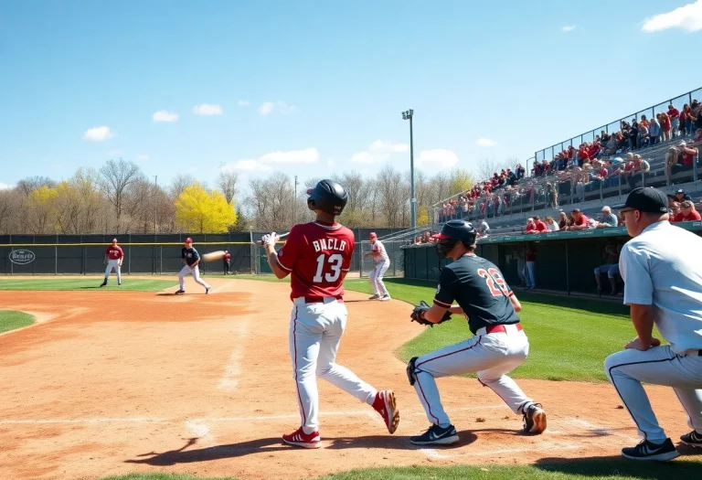 High school baseball players competing in Tennessee sectionals
