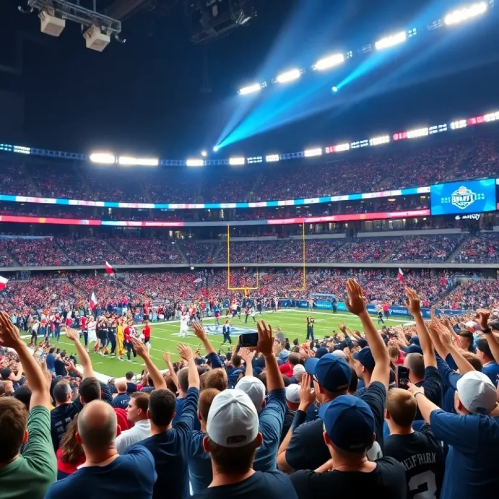Fans celebrate Texas dominance at the 2025 NFL Draft.