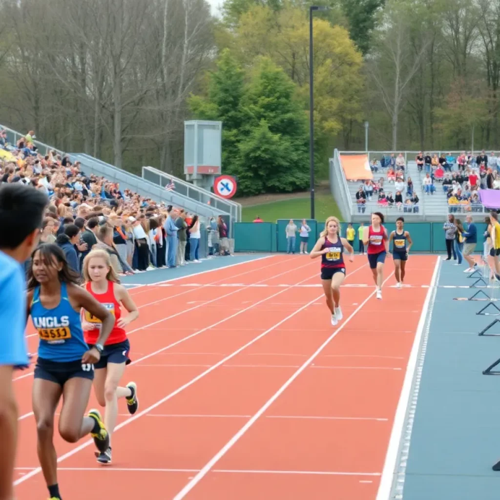 Athletes competing at the Iowa High School Track and Field State Meet 2025