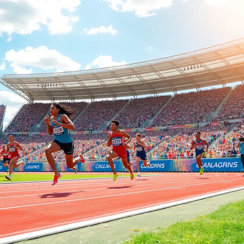 Athletes competing in the 2025 Class B/C Track and Field Championships