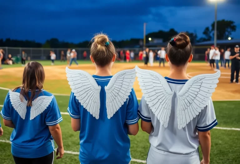 Community tribute at softball field for Taylar Ostrander
