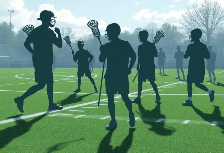 Illustration related to a high school lacrosse hazing incident.