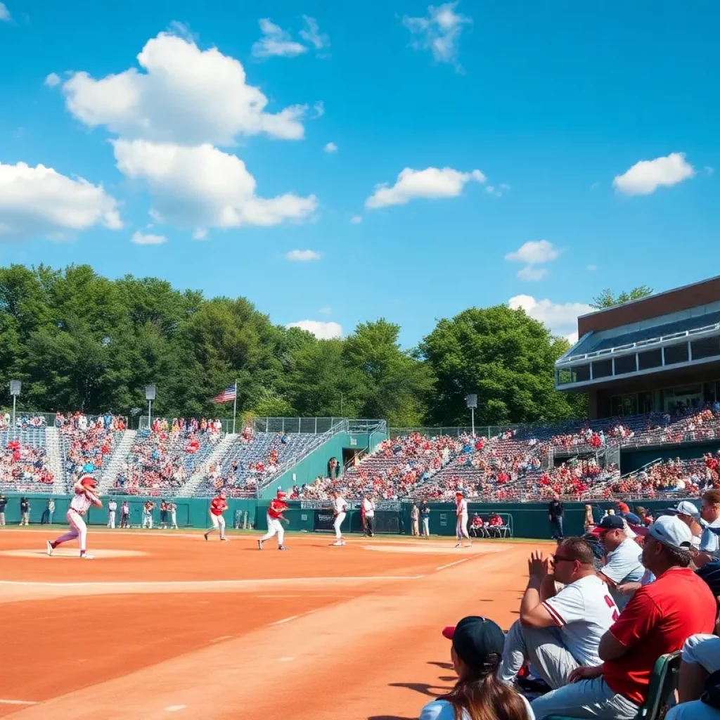 Wichita high school baseball players in action on the field