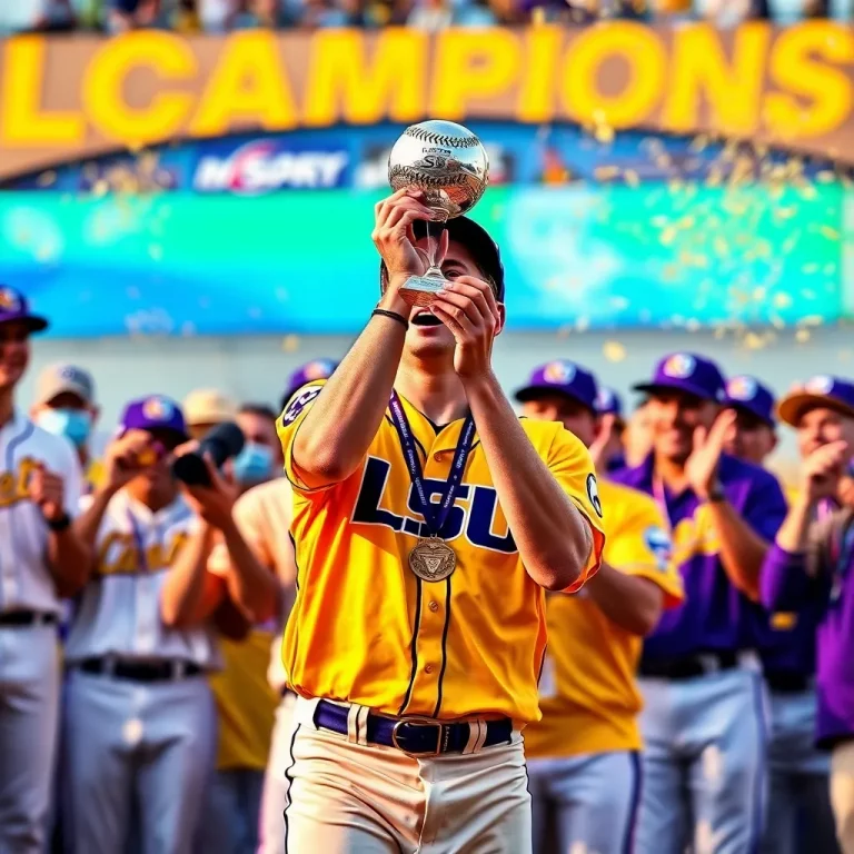 LSU Tigers Capture Eighth NCAA Baseball Championship with Thrilling 5-3 Victory Over Coastal Carolina
