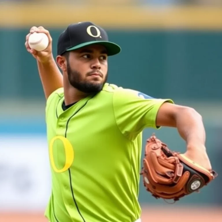 Oregon Pitcher Santiago Garcia Enters Transfer Portal, Marking Significant Changes for Ducks Baseball Team