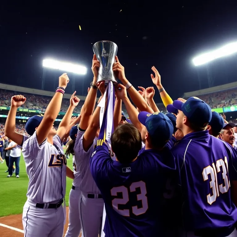 LSU Triumphs in the College World Series, Capturing Eighth National Championship in a Thrilling Finale