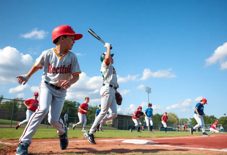 High school baseball game at Ceppa Field in Meriden.